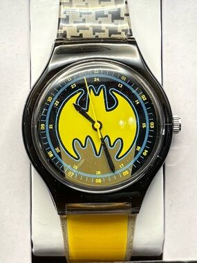 Batman and Black Yellow Logo Watch - 60